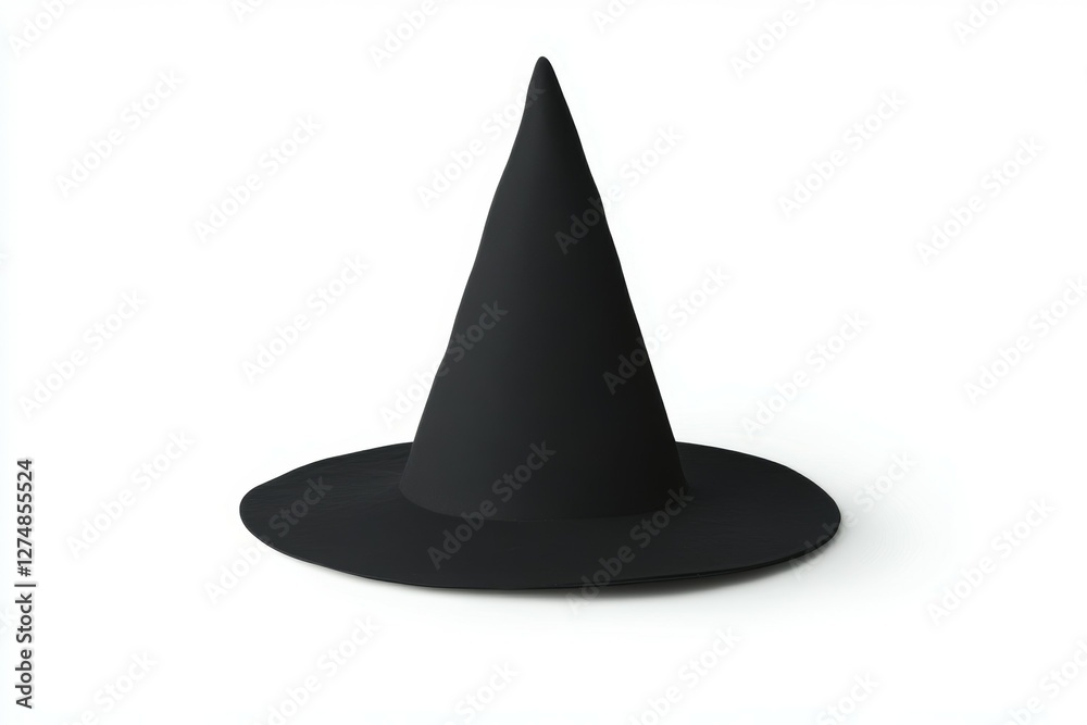 Fototapeta premium Black hat with a pointed top