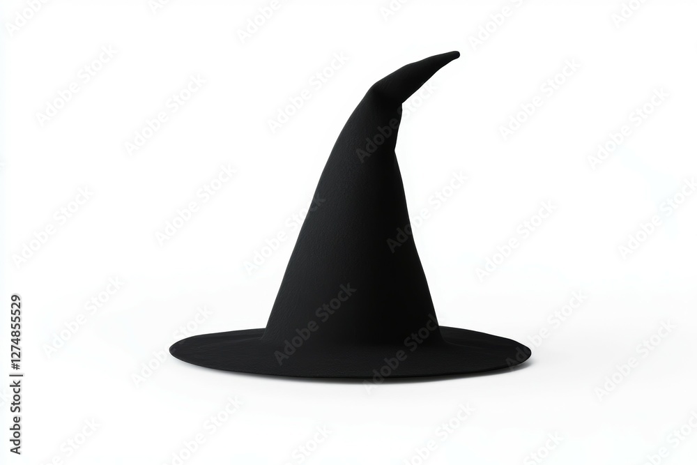 Fototapeta premium Black hat with a pointed top