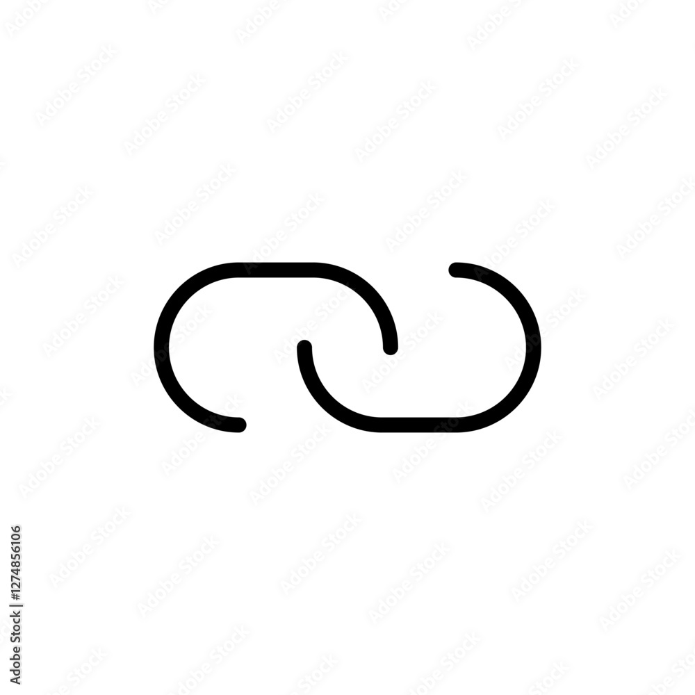 Link icon vector illustration. Hyperlink chain sign and symbol Link icon vector illustration. Hyperlink chain sign and symbol