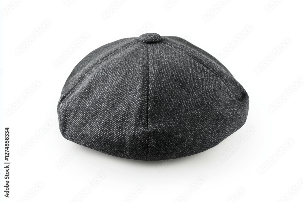 Black hat with a white rim Black hat with a white rim