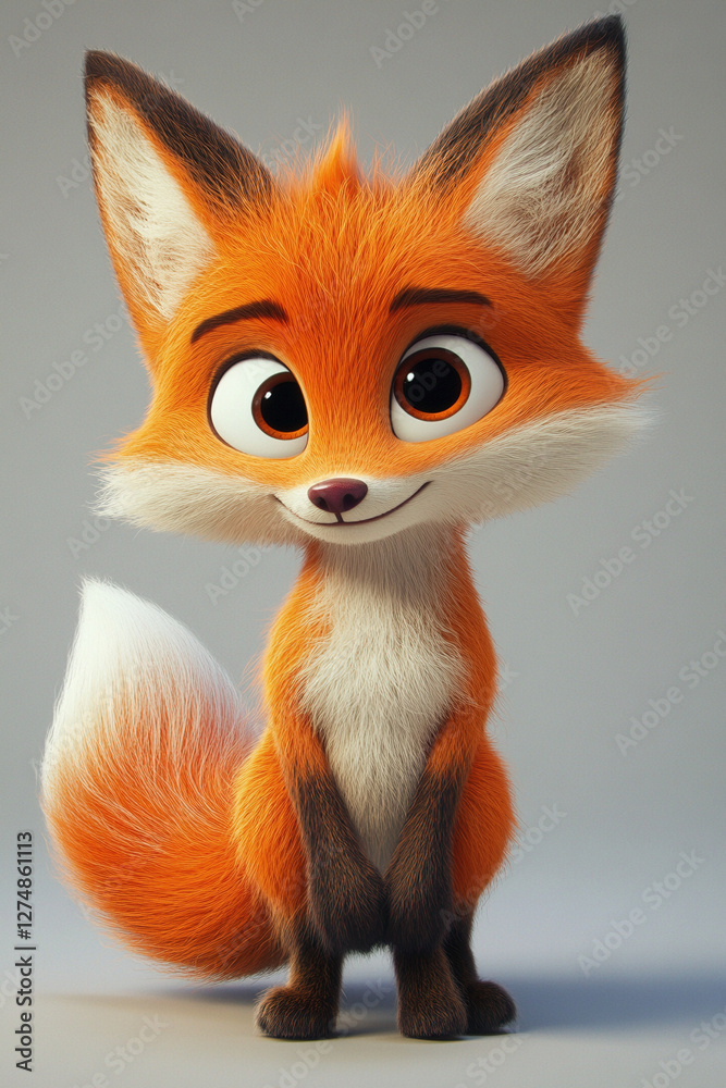 Obraz premium red fox cub