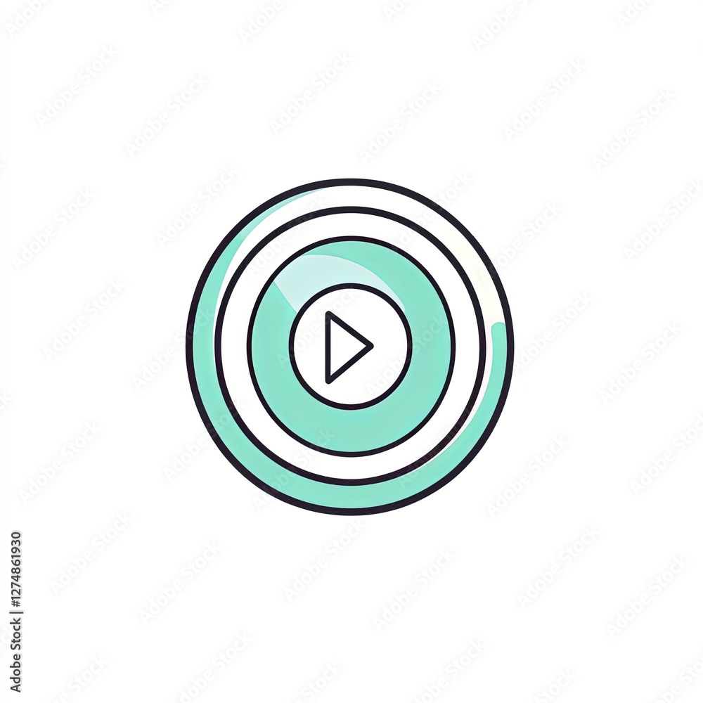 rewind button, a simple line drawing, flat design style, pastel colors, white background rewind button, a simple line drawing, flat design style, pastel colors, white background