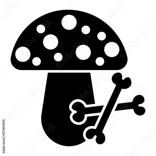 poisoned mushroom Solid icon