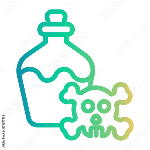 poison Line Gradient Icon