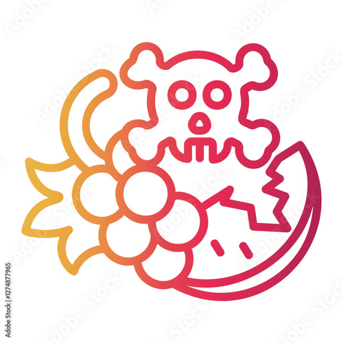 poisoned Line Gradient Icon
