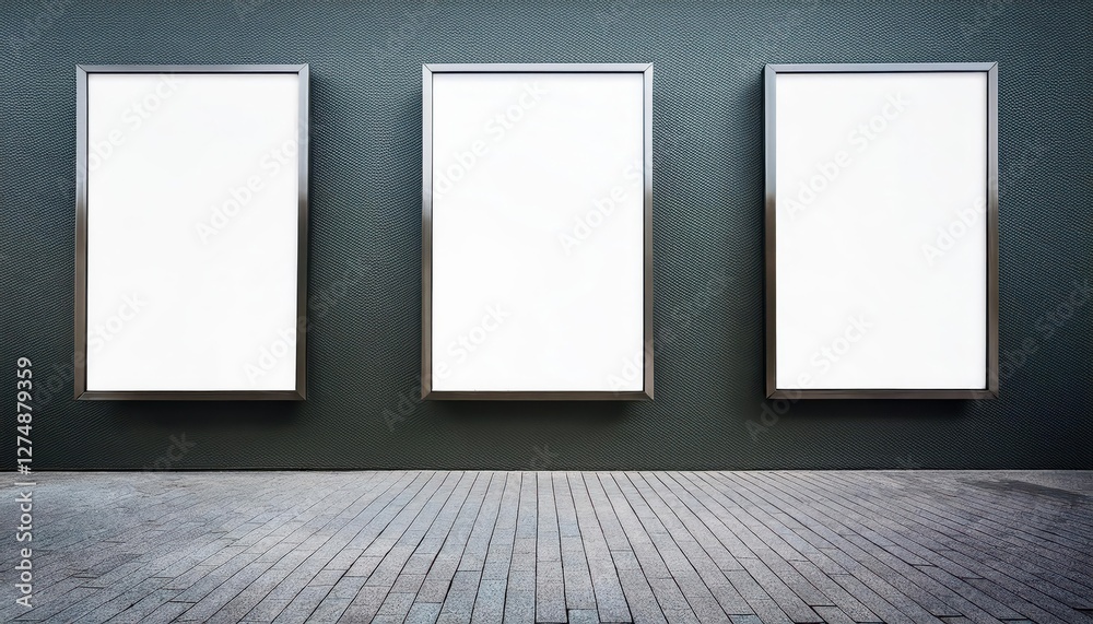 Blank Canvas on a Wall, Empty yet Full of Potential A Minimalistic Scene with Clean Lines and Cool Tones, Perfect for Art, Home Decor, or Design Inspiration Blank Canvas on a Wall, Empty yet Full of Potential A Minimalistic Scene with Clean Lines and Cool Tones, Perfect for Art, Home Decor, or Design Inspiration