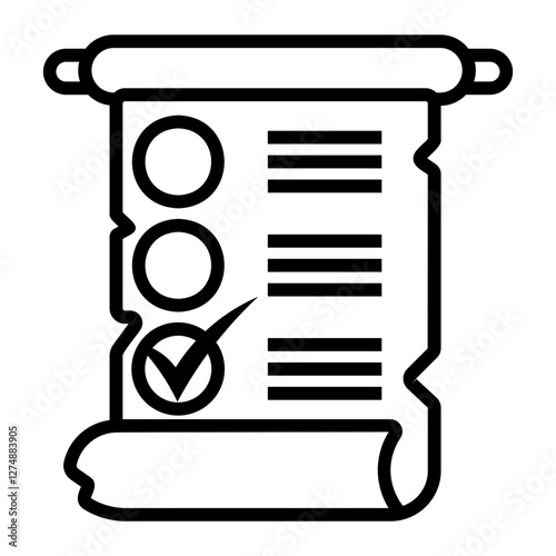 ballot Line Icon