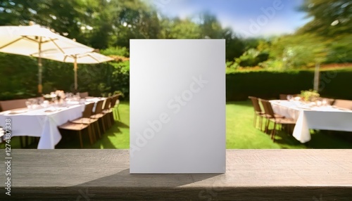 Obraz na płótnie Inviting Summer Garden Soiree Awaits Vibrant Flower Arrangements adorn Table Settings under Warm, Glowing Light in a Modern Interior w salonie