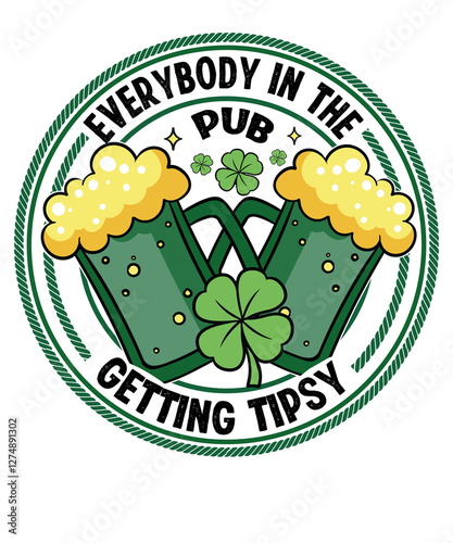 everybody in the pub getting tipsy st patricks day 2025