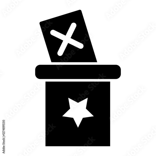 ballot box Solid icon