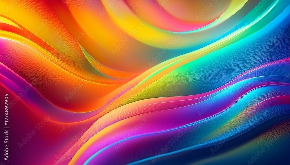 Obraz premium Vibrant Gradient Texture Background with a Soft Focus. Generated image