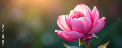 Soft petals unfolding delicate pink blossom in morning dew, bloom, delicate, flower