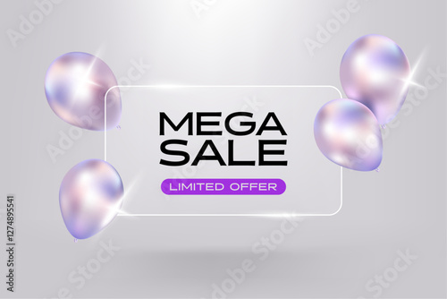 Holographic balloon chrome color background. metal in neon rainbow colors. balloon bubble shape with shiny, glossy, reflective surface. Isolated Y2K retro futuristic vector