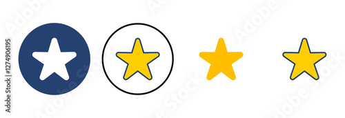 Star Icon vector. rating icon vector. favourite star icon
