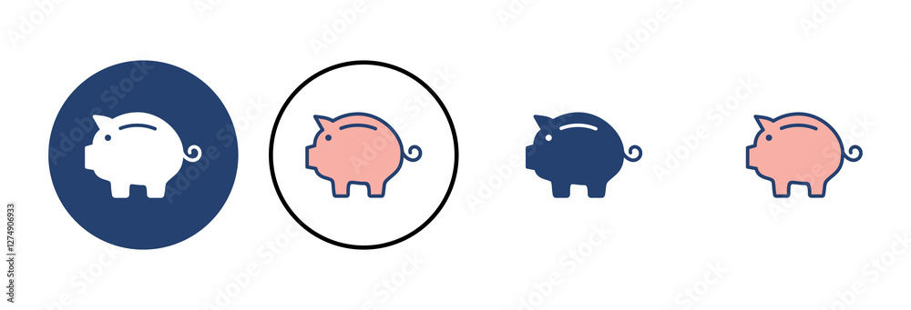 Piggy bank icon vector. piggy money icon Piggy bank icon vector. piggy money icon