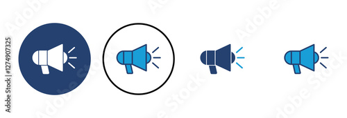 Megaphone icon vector. Loudspeaker icon vector.