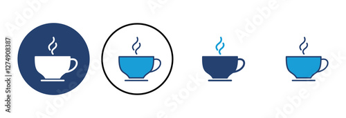 coffee cup icon vector. cup a coffee icon vector.
