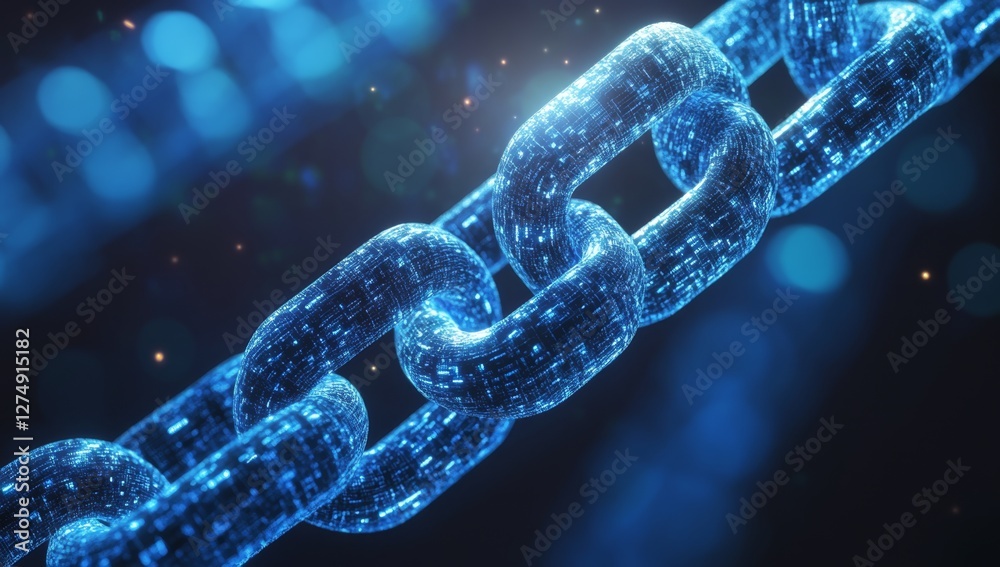 Digital Chain Security Network Abstract Digital Chain Security Network Abstract
