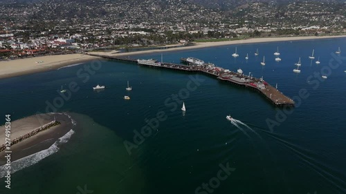 Wallpaper Mural Aerial View of Stearns Wharf, Santa Barbara, California Torontodigital.ca
