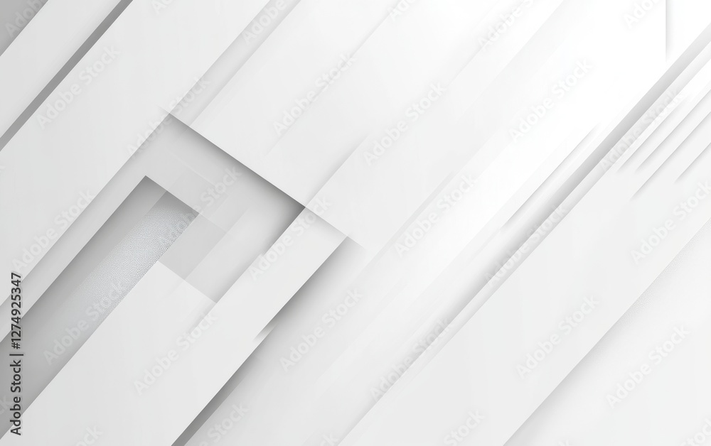 Obraz premium Abstract white geometric background design, diagonal lines, website template