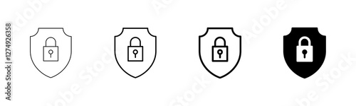 Security icon vector isolated on white background. protection icon. privacy. vpn