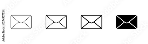 Mail vector vector icon isolated on white background. E-mail icon. Envelope illustration. Message