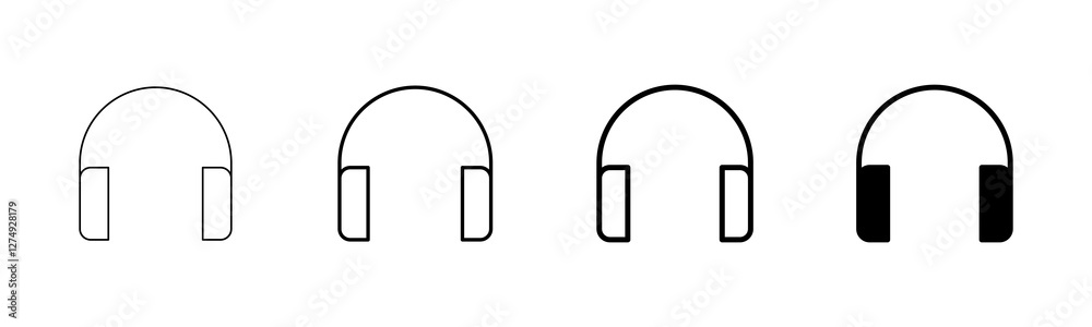 Headphone icon vector isolated on white background. Headphone vector icon. Call us Headphone icon vector isolated on white background. Headphone vector icon. Call us