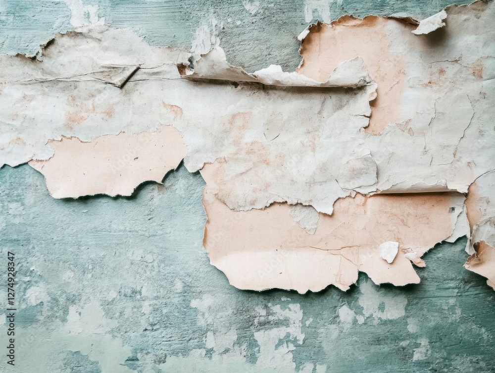 Obraz premium Peeling Paint on a Wall