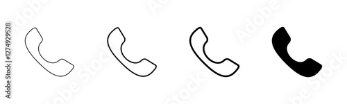 Call icon vector isolated on white background. Phone icon vector. mobile phone. telephone icon
