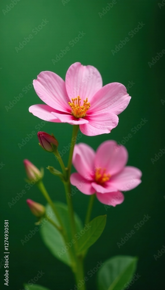 Soft petals of pink flowers against a green background, greenery, plant life, flowers of pink Soft petals of pink flowers against a green background, greenery, plant life, flowers of pink