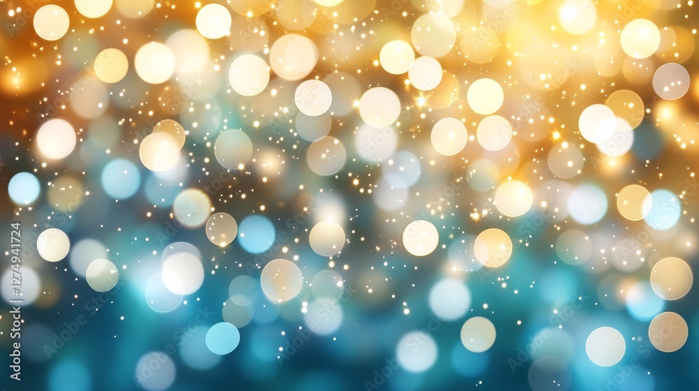 Blurred Twinkling Lights with Bokeh Effect in Soft Colorful Background Blurred Twinkling Lights with Bokeh Effect in Soft Colorful Background