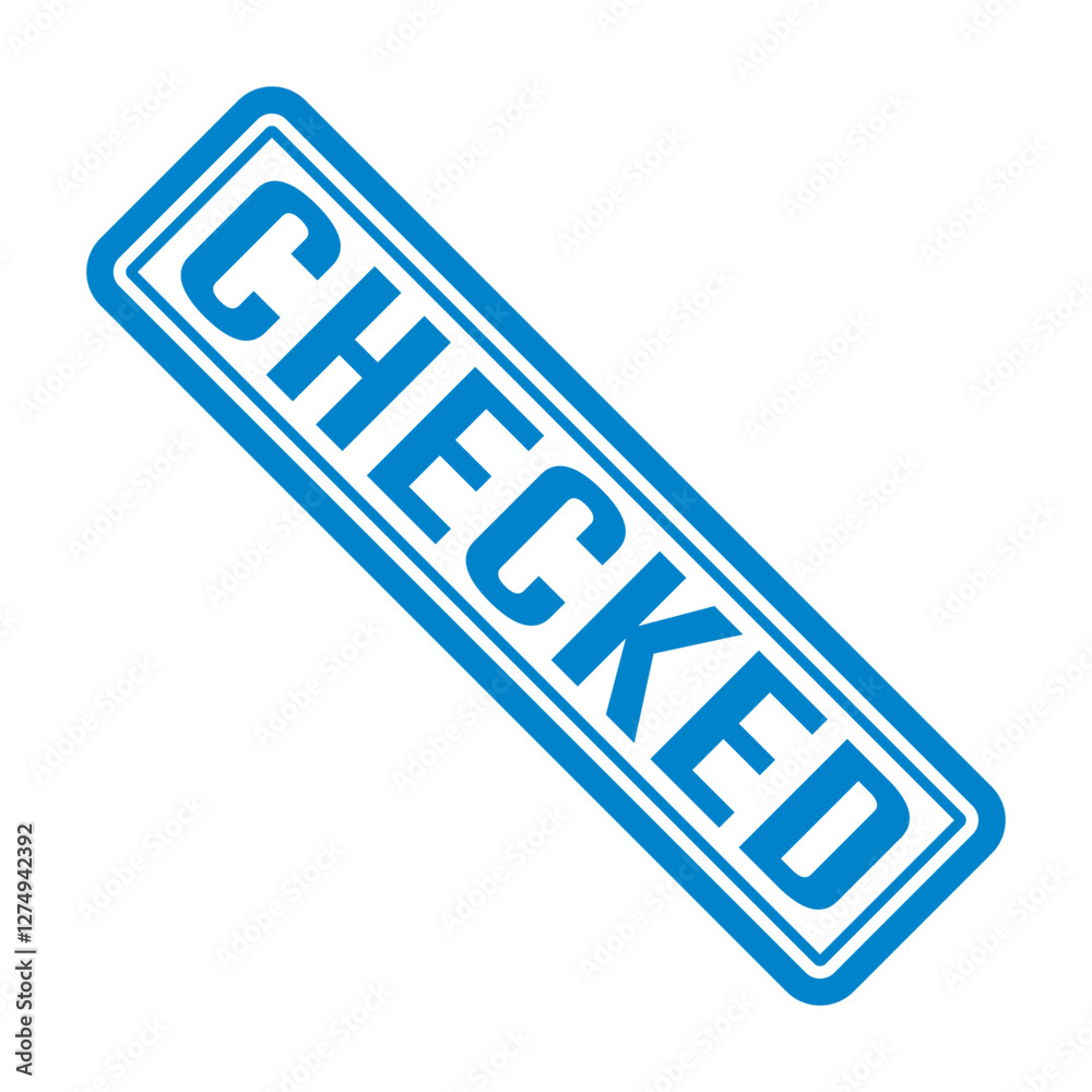 Checked Stamp Graphic design vector element Checked Stamp Graphic design vector element