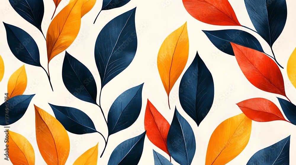 Autumn leaves pattern, design background Autumn leaves pattern, design background