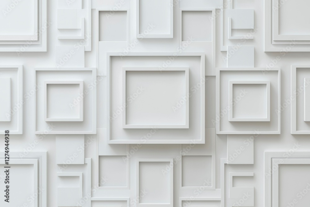 Abstract White Frames Pattern Background Abstract White Frames Pattern Background