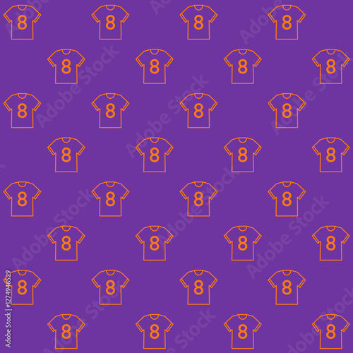 Jersey Outline Vector Seamless Pattern