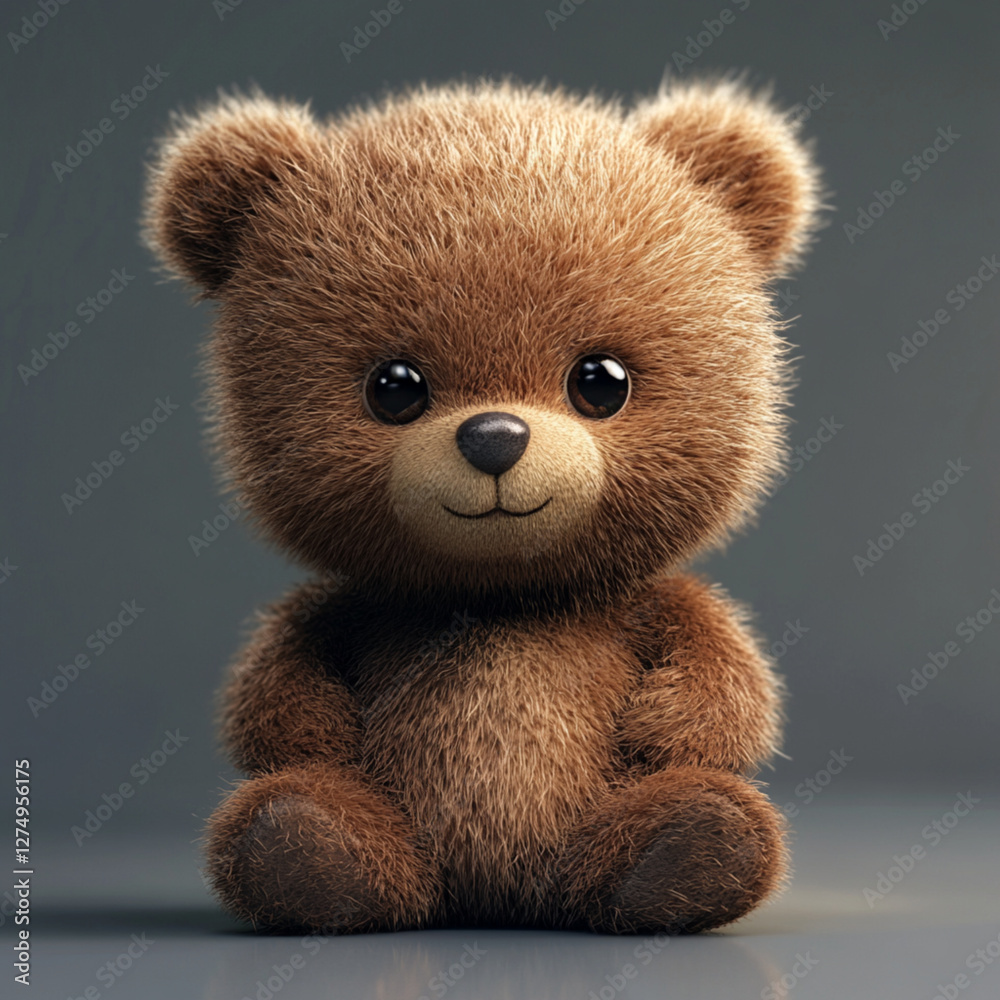 Fototapeta premium Cute 3D Bear