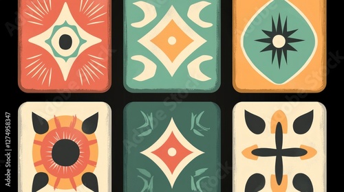 Seamless African Tribal Pattern  Ethnic Textile Design  Grunge Texture  Vintage Bohemian S