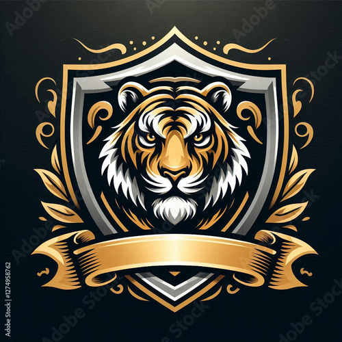 cool minimalist animal and shield logo