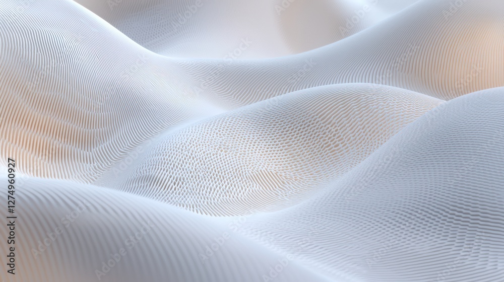 Abstract representation of flowing, textured surfaces in soft colors. Abstract representation of flowing, textured surfaces in soft colors.