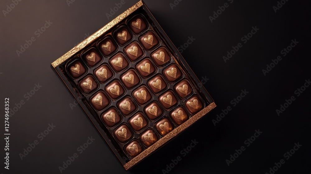 Elegant Box Of Chocolate Hearts Sweet Treats Elegant Box Of Chocolate Hearts Sweet Treats