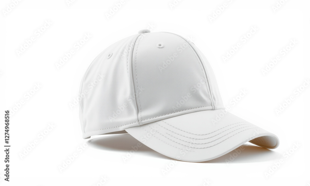 stylish white baseball cap mockup featuring sleek design and smooth fabric, perfect for showcasing custom logos or designs. Ideal for promotional use or fashion displays stylish white baseball cap mockup featuring sleek design and smooth fabric, perfect for showcasing custom logos or designs. Ideal for promotional use or fashion displays