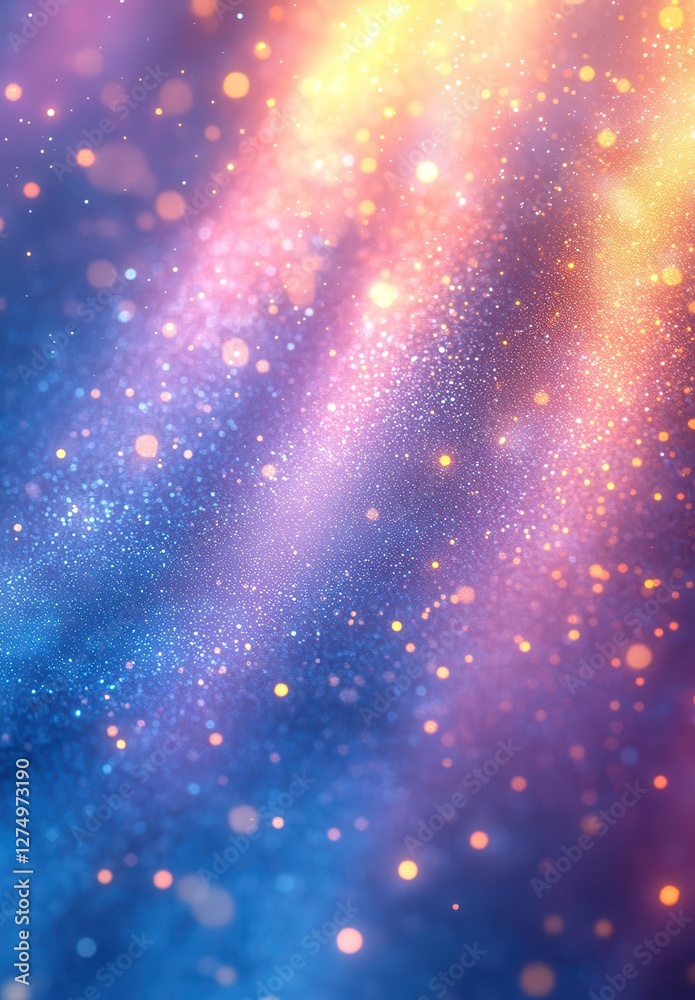 Obraz premium Abstract background with soft bokeh lights in vibrant colors creating a dreamy and enchanting atmosphere suitable for various designs and creative projects