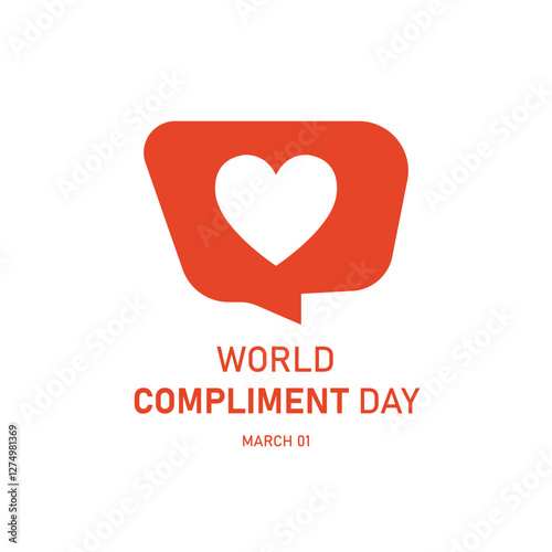 vector graphic of World Compliment Day good for national World Compliment Day celebration. flat design. flyer design.flat illustration.