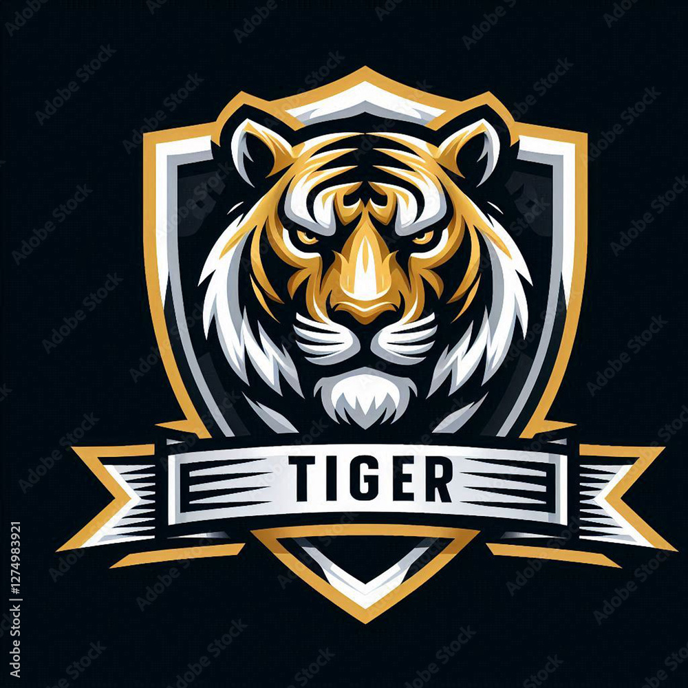 cool minimalist animal and shield logo cool minimalist animal and shield logo