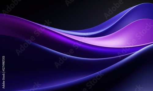 Wallpaper Mural Abstract purple, blue gradient wave background for graphic design, presentations Torontodigital.ca