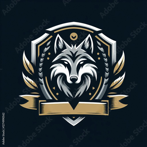 cool minimalist animal and shield logo
