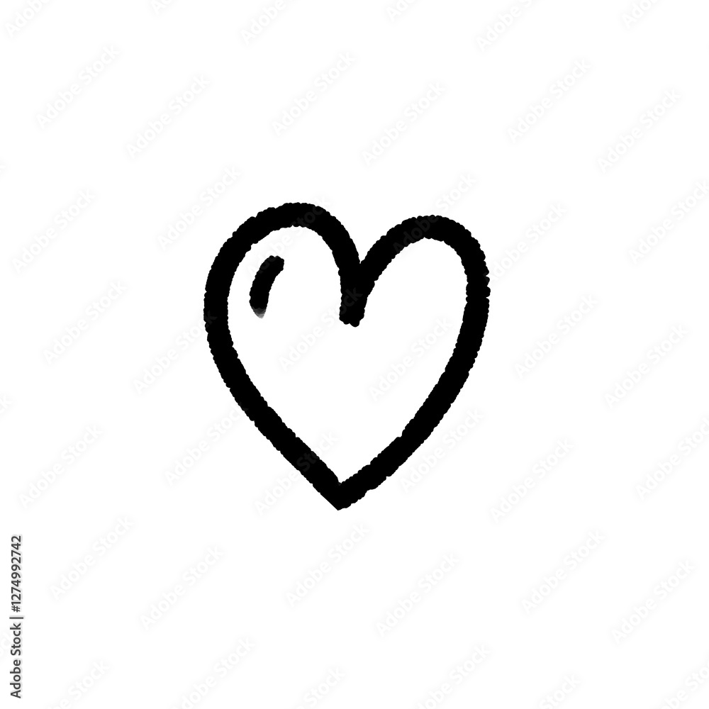 Heart shape. Love pattern. Hand drawn of heart pattern. Love icon. Love symbol Heart shape. Love pattern. Hand drawn of heart pattern. Love icon. Love symbol