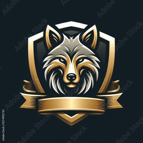 cool minimalist animal and shield logo