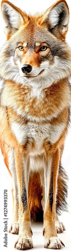Coyote stands proudly in natural habitat animal photography wildlife close-up nature conservation Coyote stands proudly in natural habitat animal photography wildlife close-up nature conservation
