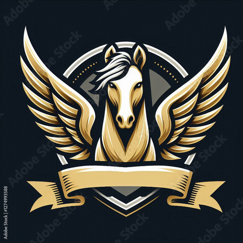 cool minimalist animal and shield logo